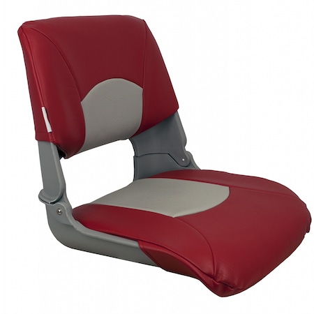 Springfield Marine Springfield Skipper Standard Seat Fold Down - Grey/Red 1061018